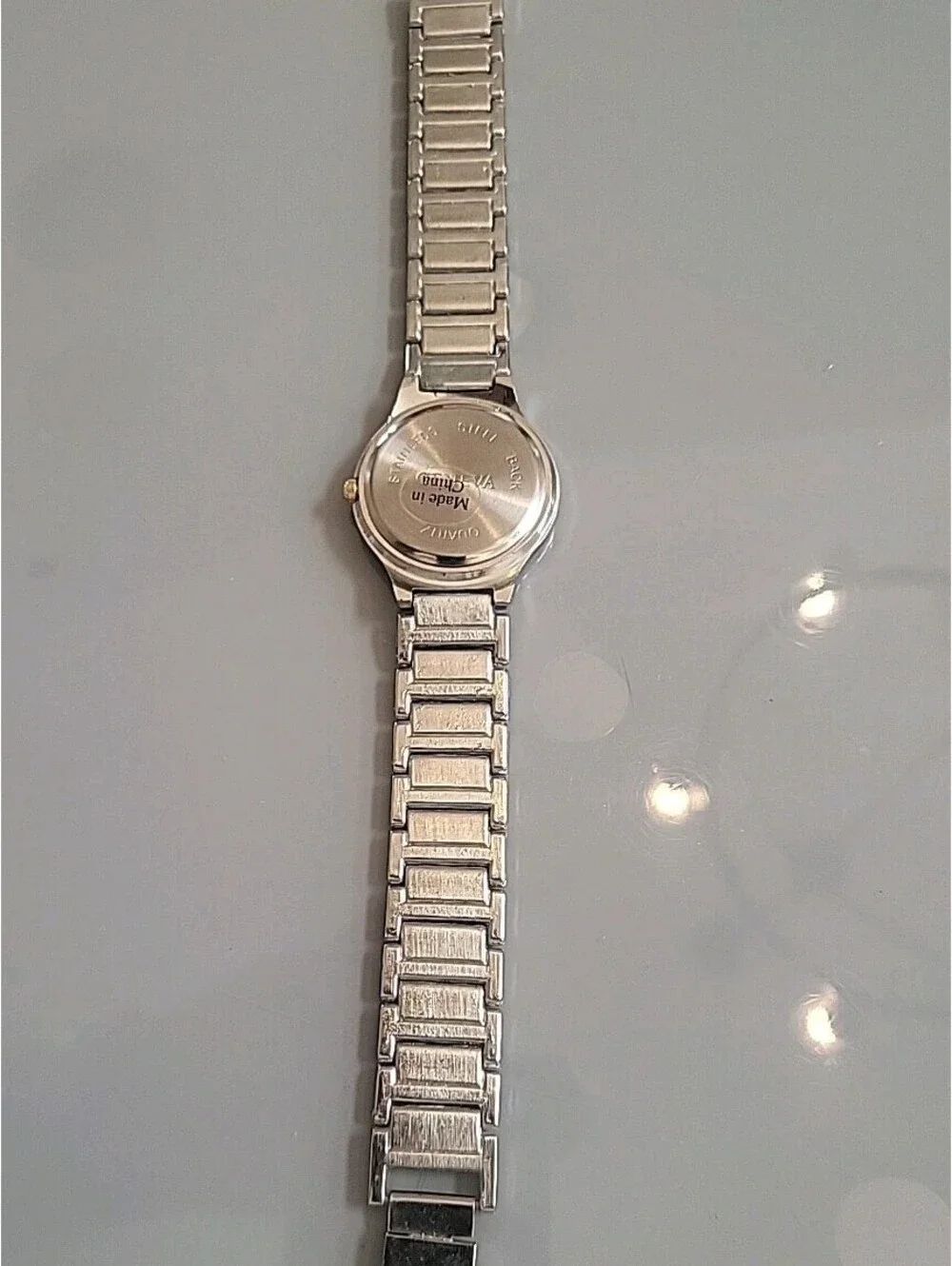 Vintage Geneva Ladies Watch 32mm Silver & GoldTone New Battery Working Perfectly